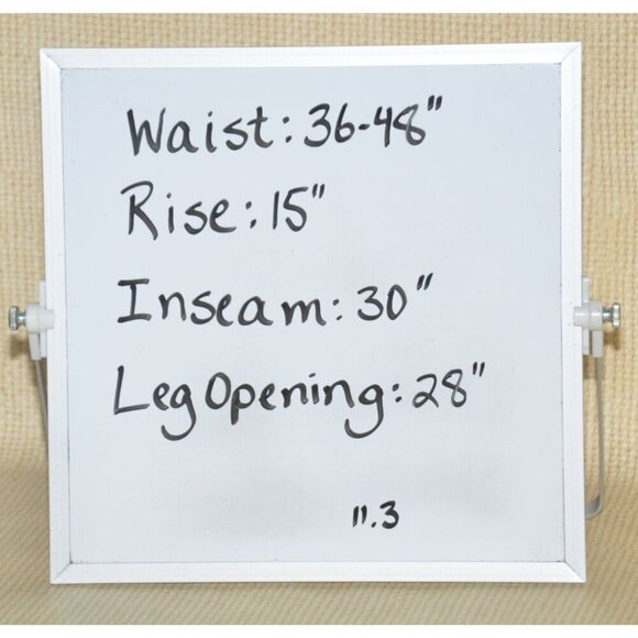 Banana Republic Wide Leg Pant Blue Geometric High Rise Elastic Waist Size XL - Picture 9 of 9